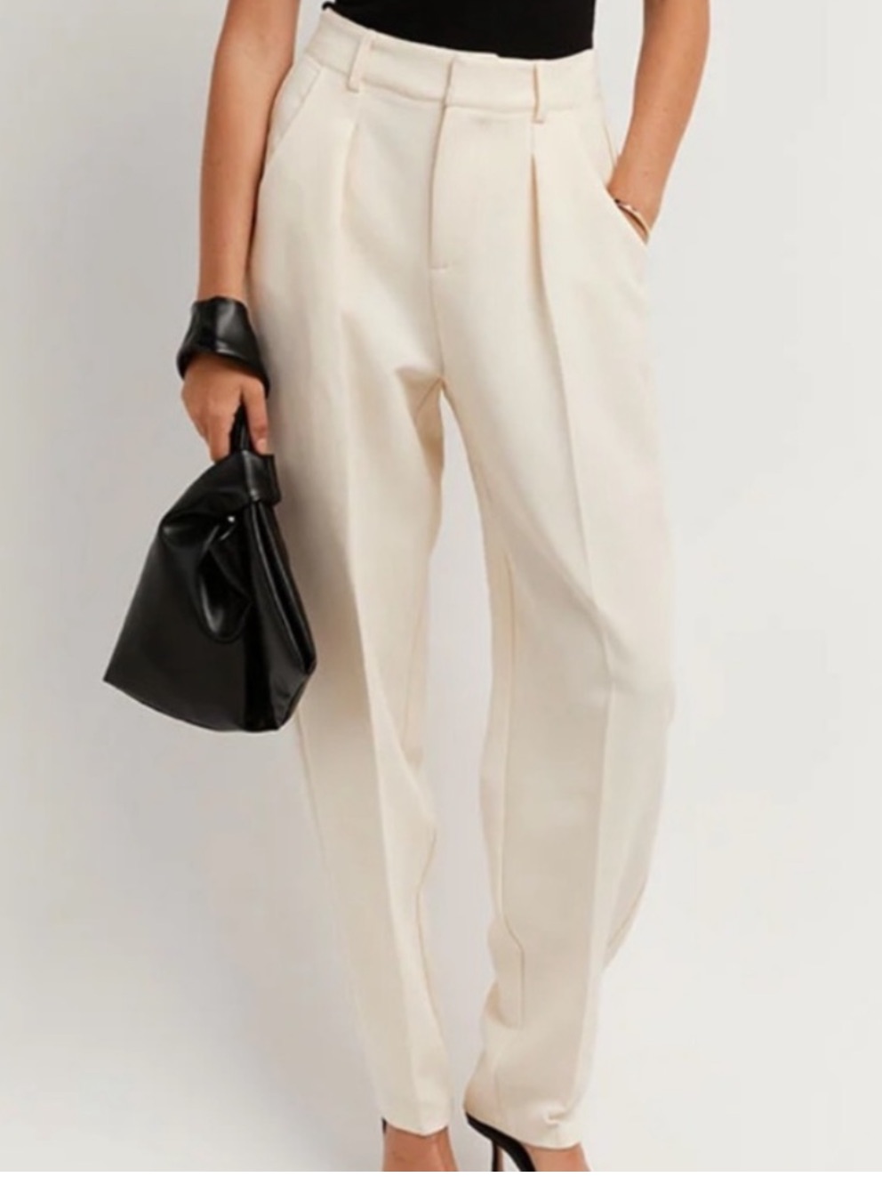 Dissh Tapered Leg Trouser 2 Ecru Bone